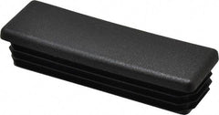 Caplugs - Rectangular Head Plug - 1 x 3" OD, Polyethylene, Black - Benchmark Tooling