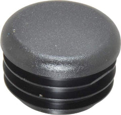 Caplugs - Round Head Plug - 1-1/8" OD, Polyethylene, Black - Benchmark Tooling