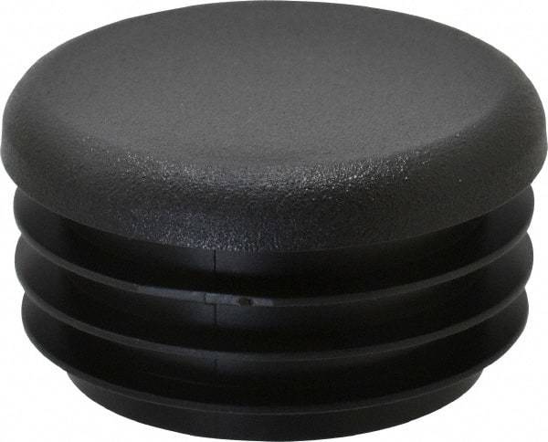 Caplugs - Round Head Plug - 1-1/4" OD, Polyethylene, Black - Benchmark Tooling