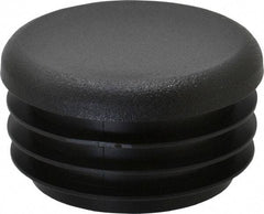 Caplugs - Round Head Plug - 1-1/4" OD, Polyethylene, Black - Benchmark Tooling