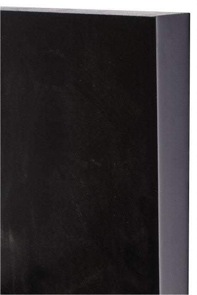 Made in USA - 1" Thick x 12" Wide x 1' Long, Polyurethane Sheet - Black, 80A Hardness - Benchmark Tooling