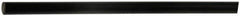 Made in USA - 1' Long, 1" Diam, Polyurethane Plastic Rod - 80A Hardness, Black - Benchmark Tooling