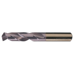 23/64 RHS / RHC HSS-CO 8% (M42) 135 Degree Split Point Heavy Duty Cobalt Screw Machine Drill - TiAlN - Exact Industrial Supply