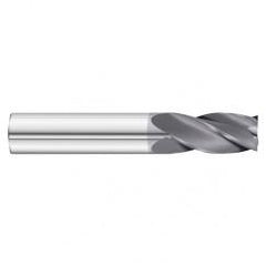 20mm Dia. x 100mm Overall Length 4-Flute Square End Solid Carbide SE End Mill-Round Shank-Center Cut-TiAlN - Benchmark Tooling