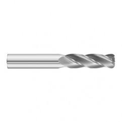 5/16 Dia. x 4 Overall Length 4-Flute .060 C/R Solid Carbide SE End Mill-Round Shank-Center Cut-Uncoated - Benchmark Tooling