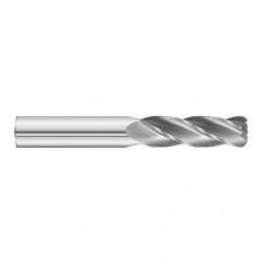 5/16 Dia. x 4 Overall Length 4-Flute .060 C/R Solid Carbide SE End Mill-Round Shank-Center Cut-Uncoated - Benchmark Tooling