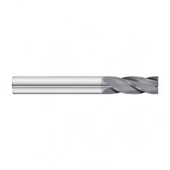 4mm Dia. x 64mm Overall Length 4-Flute Square End Solid Carbide SE End Mill-Round Shank-Center Cut-TiAlN - Benchmark Tooling