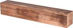 Value Collection - 2 Inch Square x 12 Inch Long, Copper Square Bar - Alloy 110, Electrical Grade - Benchmark Tooling