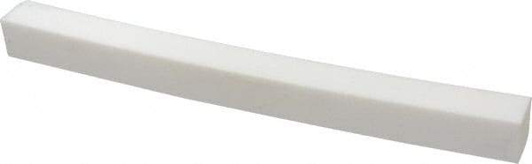 Made in USA - 1 Ft. Long x 1 Inch Wide x 1 Inch High, Virgin PTFE, Square Plastic Bar - White, +0.030 - 0.000 Tolerance - Benchmark Tooling