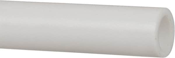 Made in USA - 1/2 Inch Outside Diameter x 3 Ft. Long, Plastic Round Tube - PTFE (Virgin), +/- 0.025 Inch Tolerance - Benchmark Tooling