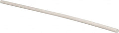 Made in USA - 1' Long, 1/2" Diam, PTFE (Glass-Filled) Plastic Rod - +0.005 Inch Length Tolerance - Benchmark Tooling