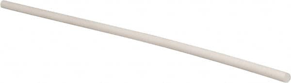 Made in USA - 2' Long, 5/8" Diam, PTFE (Glass-Filled) Plastic Rod - +0.005 Inch Length Tolerance - Benchmark Tooling