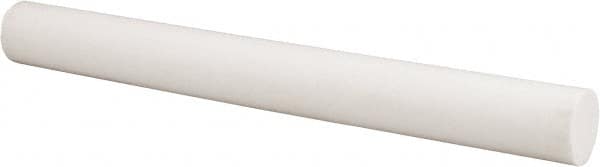 Made in USA - 1' Long, 1-1/4" Diam, PTFE (Glass-Filled) Plastic Rod - +0.005 Inch Length Tolerance - Benchmark Tooling