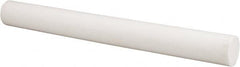 Made in USA - 1' Long, 1-1/4" Diam, PTFE (Glass-Filled) Plastic Rod - +0.005 Inch Length Tolerance - Benchmark Tooling