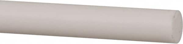 Made in USA - 5' Long, 1/4" Diam, PTFE (Mechanical Grade) Plastic Rod - +0.003 Tolerance - Benchmark Tooling