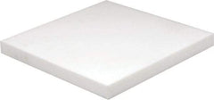 Made in USA - 1" Thick x 12" Wide x 1' Long, PTFE (Virgin) Sheet - White, +0.087/-0.043 Tolerance - Benchmark Tooling