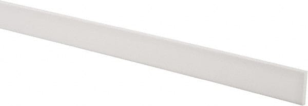 USA Sealing - 2' x 1" x 1/8" White PTFE (Virgin) Rectangular Bar - Benchmark Tooling