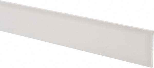 USA Sealing - 1' x 2" x 1/8" White PTFE (Virgin) Rectangular Bar - Benchmark Tooling