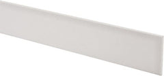 Made in USA - 3 Ft. Long x 2 Inch Wide x 1/8 Inch High, Virgin PTFE, Rectangular Plastic Bar - White, +/- 0.060 Tolerance - Benchmark Tooling