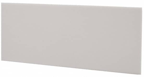 Made in USA - 4 Ft. Long x 4 Inch Wide x 1/8 Inch High, Virgin PTFE, Rectangular Plastic Bar - White, +/- 0.060 Tolerance - Benchmark Tooling