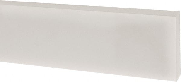 USA Sealing - 1' x 1" x 1/4" White PTFE (Virgin) Rectangular Bar - Benchmark Tooling