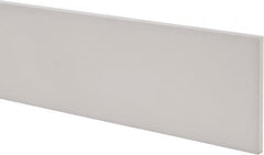 Made in USA - 1 Ft. Long x 4 Inch Wide x 1/4 Inch High, Virgin PTFE, Rectangular Plastic Bar - White, +/- 0.060 Tolerance - Benchmark Tooling