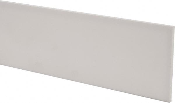 USA Sealing - 2' x 4" x 1/4" White PTFE (Virgin) Rectangular Bar - Benchmark Tooling