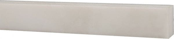 USA Sealing - 1' x 1/2" x 3/8" White PTFE (Virgin) Rectangular Bar - Benchmark Tooling