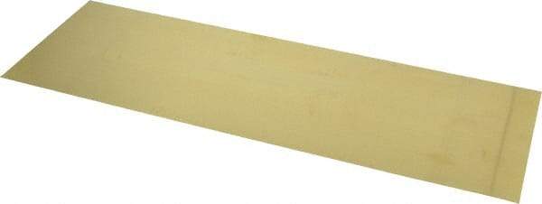 Made in USA - 10 Piece, 18 Inch Long x 6 Inch Wide x 0.004 Inch Thick, Shim Sheet Stock - Brass - Benchmark Tooling