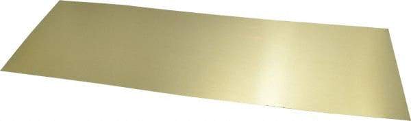 Made in USA - 10 Piece, 18 Inch Long x 6 Inch Wide x 0.01 Inch Thick, Shim Sheet Stock - Brass - Benchmark Tooling