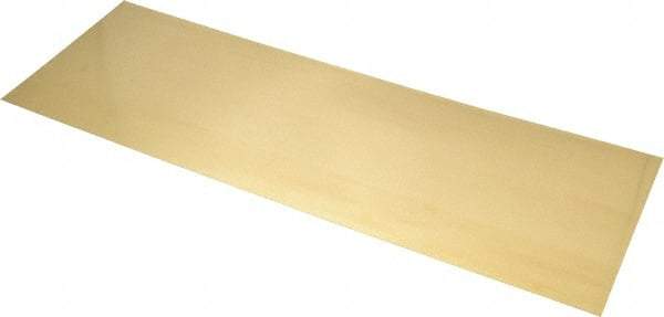 Made in USA - 10 Piece, 18 Inch Long x 6 Inch Wide x 0.012 Inch Thick, Shim Sheet Stock - Brass - Benchmark Tooling