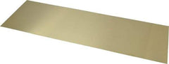 Made in USA - 10 Piece, 18 Inch Long x 6 Inch Wide x 0.02 Inch Thick, Shim Sheet Stock - Brass - Benchmark Tooling