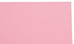 Made in USA - 1 Piece, 10" Wide x 20" Long Plastic Shim Stock Sheet - Pink, ±10% Tolerance - Benchmark Tooling