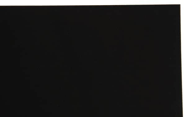 Made in USA - 1 Piece, 20" Wide x 20" Long Plastic Shim Stock Sheet - Black, ±10% Tolerance - Benchmark Tooling