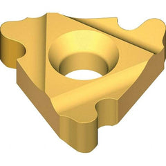 Vargus - 3IR0.375 Grade VKX, Internal RD Threading Insert - 6 TPI Int Pitch, TiN Finish, Carbide - Benchmark Tooling