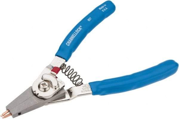 Channellock - 3/8 to 2" Ring Internal, 1/4 to 2" Ring, External, Combination Retaining Ring Pliers - Features Interchangeable Tips - Benchmark Tooling