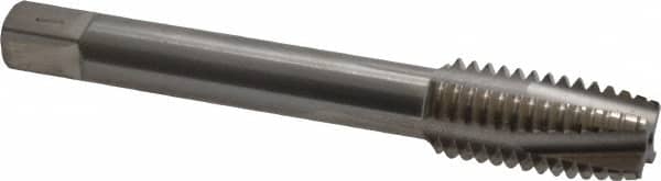 Balax - 1/2-13 UNC, 4 Flute, Bright Finish, Powdered Metal Spiral Point Tap - Plug Chamfer, Right Hand Thread, 3-3/8" OAL, 1" Thread Length, 0.367" Shank Diam, 3B Class of Fit, Series BX100 - Exact Industrial Supply