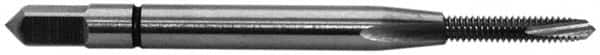 Balax - #5-40 UNC, 3 Flute, Bright Finish, Powdered Metal Spiral Point Tap - Plug Chamfer, Right Hand Thread, 1-15/16" OAL, 0.62" Thread Length, 0.141" Shank Diam, 2B/3B Class of Fit, Series BX150 - Exact Industrial Supply