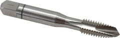 Balax - 3/8-16 UNC, 3 Flute, Bright Finish, Powdered Metal Spiral Point Tap - Plug Chamfer, Right Hand Thread, 2-15/16" OAL, 0.98" Thread Length, 0.381" Shank Diam, 2B Class of Fit, Series BX100 - Exact Industrial Supply