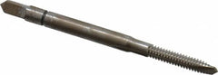 Balax - #4-40 UNC, 3 Flute, Bright Finish, Powdered Metal Spiral Point Tap - Plug Chamfer, Right Hand Thread, 1-7/8" OAL, 0.56" Thread Length, 0.141" Shank Diam, Series BX100 - Exact Industrial Supply