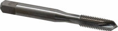 Balax - 5/16-24 UNF, 3 Flute, Bright Finish, Powdered Metal Spiral Point Tap - Plug Chamfer, Right Hand Thread, 2-23/32" OAL, 0.93" Thread Length, 0.318" Shank Diam, 3B Class of Fit, Series BX100 - Exact Industrial Supply