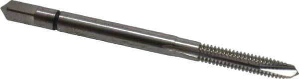 Balax - #5-40 UNC, 3 Flute, Bright Finish, Powdered Metal Spiral Point Tap - Plug Chamfer, Right Hand Thread, 1-15/16" OAL, 0.62" Thread Length, 0.141" Shank Diam, 2B/3B Class of Fit, Series BX100 - Exact Industrial Supply