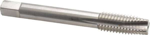 Balax - M12x1.75 Metric Coarse, 4 Flute, Bright Finish, Powdered Metal Spiral Point Tap - Plug Chamfer, Right Hand Thread, 3-3/8" OAL, 1" Thread Length, 0.367" Shank Diam, 6H Class of Fit, Series BX100 - Exact Industrial Supply