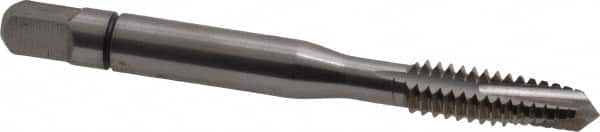 Balax - 1/4-20 UNC, 3 Flute, Bright Finish, Powdered Metal Spiral Point Tap - Plug Chamfer, Right Hand Thread, 2-1/2" OAL, 0.83" Thread Length, 0.255" Shank Diam, Series BX150 - Exact Industrial Supply