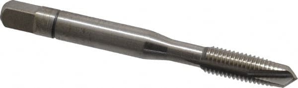 Balax - 1/4-28 UNF, 3 Flute, Bright Finish, Powdered Metal Spiral Point Tap - Plug Chamfer, Right Hand Thread, 2-1/2" OAL, 0.83" Thread Length, 0.255" Shank Diam, 3B Class of Fit, Series BX150 - Exact Industrial Supply