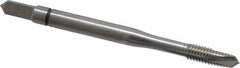 Balax - M4x0.70 Metric Coarse, 3 Flute, Bright Finish, Powdered Metal Spiral Point Tap - Plug Chamfer, Right Hand Thread, 2-1/8" OAL, 1/2" Thread Length, 0.168" Shank Diam, 6H Class of Fit, Series BX150 - Exact Industrial Supply