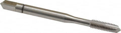 Balax - M5x0.80 Metric Coarse, 3 Flute, Bright Finish, Powdered Metal Spiral Point Tap - Plug Chamfer, Right Hand Thread, 2-3/8" OAL, 0.64" Thread Length, 0.194" Shank Diam, 6H Class of Fit, Series BX150 - Exact Industrial Supply