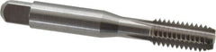 Balax - 3/8-16 UNC 2B 4 Flute Bright Finish Cobalt Straight Flute Machine Tap - Bottoming, Right Hand Thread, 2-15/16" OAL, 0.98" Thread Length, H5 Limit, Oversize - Exact Industrial Supply