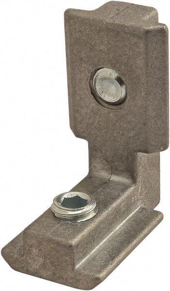 80/20 Inc. - 32mm Wide, Open Shelving Inside to Outside Hidden Corner Connector - Zinc, Clear Finish, 38mm Long, Use with 45 Series - Benchmark Tooling