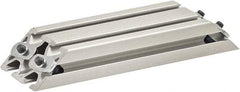 80/20 Inc. - 25mm Wide, Open Shelving Accessory/Component - Aluminum, Clear Anodized Finish, 160mm Long, Use with 2550 - Benchmark Tooling